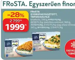 Auchan FRoSTA GYORSFAGYASZTOTT, TEPSIS HALFILÉ ajánlat