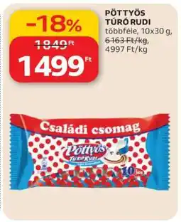 Auchan PÖTTYÖS Túró Rudi ajánlat