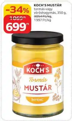 Auchan Koch's mustár ajánlat