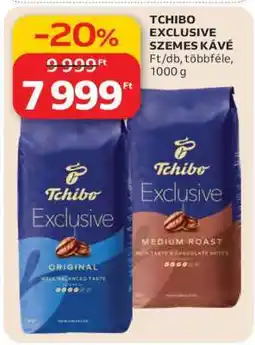Auchan Tchibo Exclusive szemes kávé ajánlat