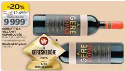 Auchan Gere Attila Villányi Kopar Cuvée ajánlat