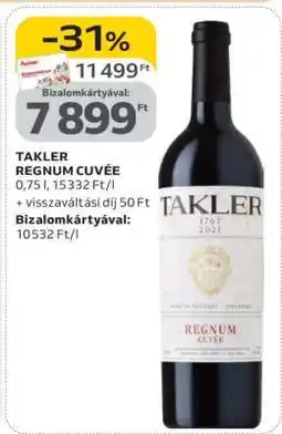 Auchan TAKLER REGNUM CUVÉE ajánlat