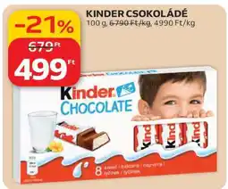 Auchan KINDER Csokoládé ajánlat