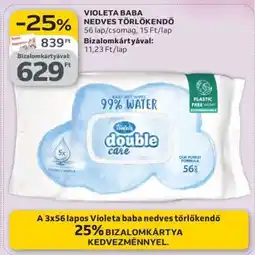 Auchan Violeta Baba Nedves Törlőkendő ajánlat