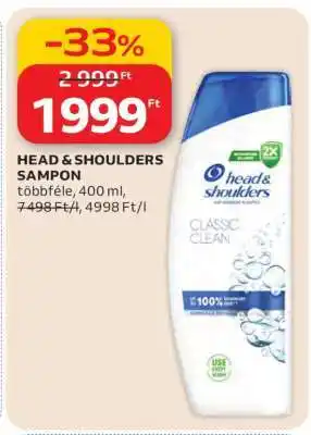 Auchan HEAD & SHOULDERS Sampon ajánlat