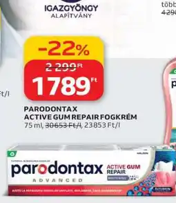 Auchan PARODONTAX ACTIVE GUM REPAIR FOGKRÉM ajánlat