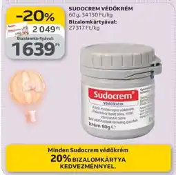 Auchan SUDOCREM VÉDŐKRÉM ajánlat