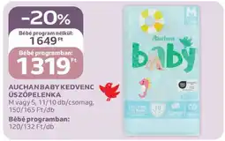Auchan AUCHAN BABY KEDVENC ÚSZÓPELENKA ajánlat