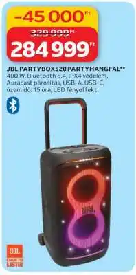 Auchan JBL PARTYBOX520 PARTYHANGFAL ajánlat