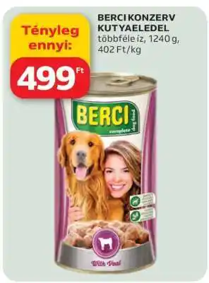 BERCI KONZERV KUTYAELEDEL
