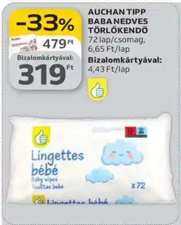 Auchan Auchan Tipp Baba Nedves Törlőkendő ajánlat