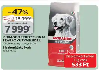 Auchan MORANDO PROFESSIONAL SZÁRAZ KUTYAELEDEL ajánlat