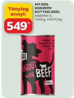 Auchan MY DOG KONZERV KUTYAELEDEL ajánlat