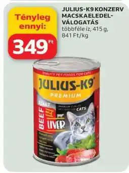 Auchan JULIUS-K9 KONZERV MACSKAELEDEL-VÁLOGATÁS ajánlat