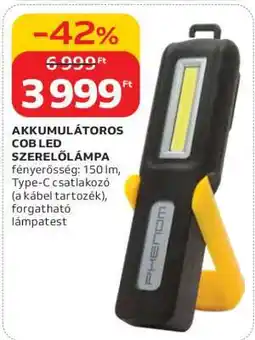 Auchan AKKUMULÁTOROS COB LED SZERELŐLÁMPA ajánlat