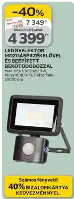 Auchan LED REFLEKTOR MOZGÁSÉRZÉKELŐVEL ÉS BEÉPÍTETT BEKÖTŐDOBOZZAL ajánlat
