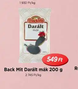 Real Back Mit Darált mák ajánlat