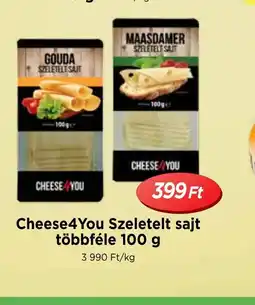 Real Cheese4You Szeletelt sajt ajánlat