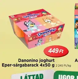 Real Danonino joghurt Eper-sárgabarack ajánlat