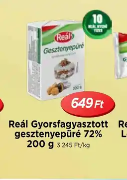 Real Reál Gyorsfagyasztott gesztenyepüré ajánlat