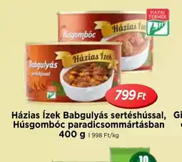 Real Házias Ízek Babgulyás / Húsgombóc ajánlat