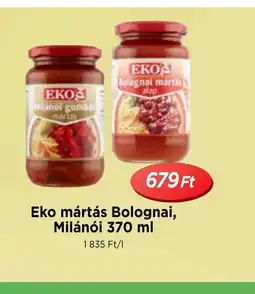 Real Eko mártás Bolognai, Milánói ajánlat