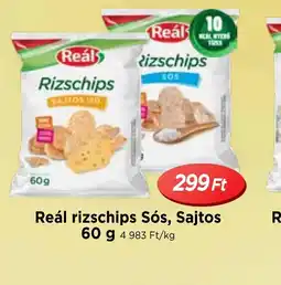 Real Reál rizschips Sós, Sajtos ajánlat