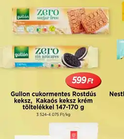 Real Gullon cukormentes keksz ajánlat