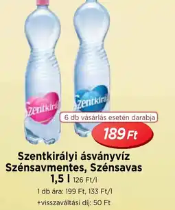 Real Szentkirályi ásványvíz ajánlat