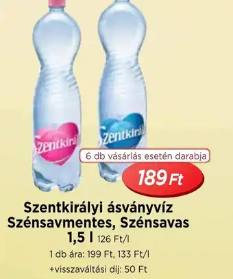 Real Szentkirályi ásványvíz ajánlat