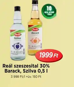 Real Reál szeszesital 30% Barack, Szilva ajánlat