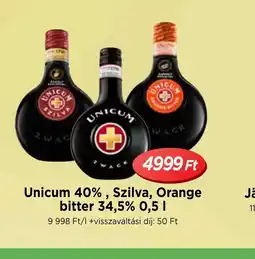 Real Unicum Szilva / Orange bitter ajánlat