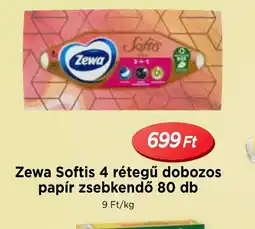 Real Zewa Softis papír zsebkendő ajánlat