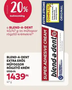 Rossmann BLEND-A-DENT MŰFOGSOR RÖGZÍTŐ KRÉM ajánlat