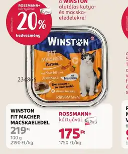 Rossmann WINSTON FIT MACHER MACSKAELEDEL ajánlat