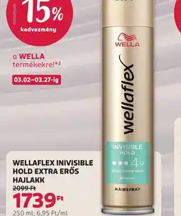 Rossmann WELLA INVISIBLE HOLD HAJLAKK ajánlat