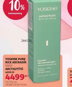 Rossmann YOSKINE PURE RICE ARCRADÍR ajánlat