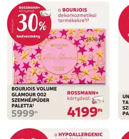 Rossmann BOURJOIS VOLUME SZEMHÉJPÚDER ajánlat