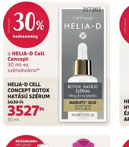 Rossmann HELIA-D CELL CONCEPT SZÉRUM ajánlat