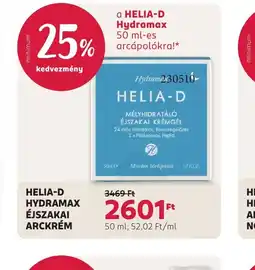 Rossmann HELIA-D HYDRAMAX ARCKRÉM ajánlat