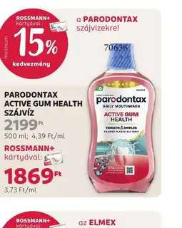Rossmann PARODONTAX ACTIVE GUM SZÁJVÍZ ajánlat