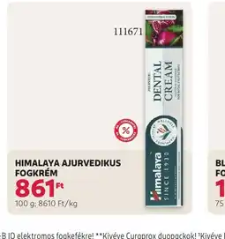 Rossmann HIMALAYA AJURVÉDIKUS FOGKRÉM ajánlat
