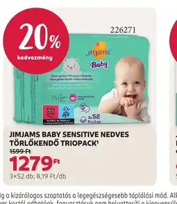 Rossmann JIMJAMS BABY TÖRLŐKENDŐ ajánlat