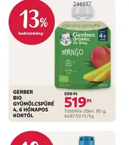 Rossmann GERBER BIO GYÜMÖLCSPÜRÉ ajánlat