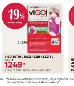 Rossmann VIGO! NITRYL RZSASZÍN KESZTYŰ ajánlat