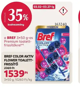 Rossmann BREF COLOR AKTIV TOALETT-FRISSÍTŐ ajánlat