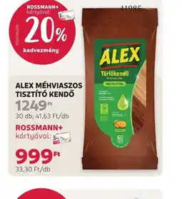 Rossmann ALEX MÉHVIASZOS TISZTÍT KENDŐ ajánlat