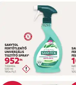 Rossmann SANYTOL FERTŐTLENÍTŐ SPRAY ajánlat