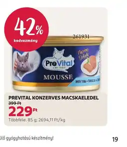 Rossmann PREVITAL KONZERV MACSKAELEDEL ajánlat
