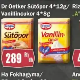 FullDiszkont Dr Oetker Sütőpor/Vanillincukor ajánlat